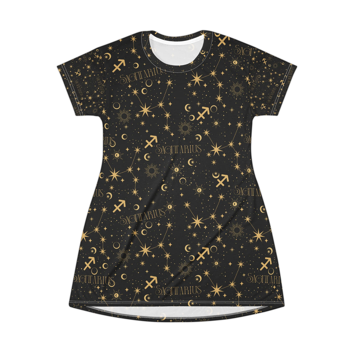Sagittarius Constellation Zodiac T-Shirt Dress