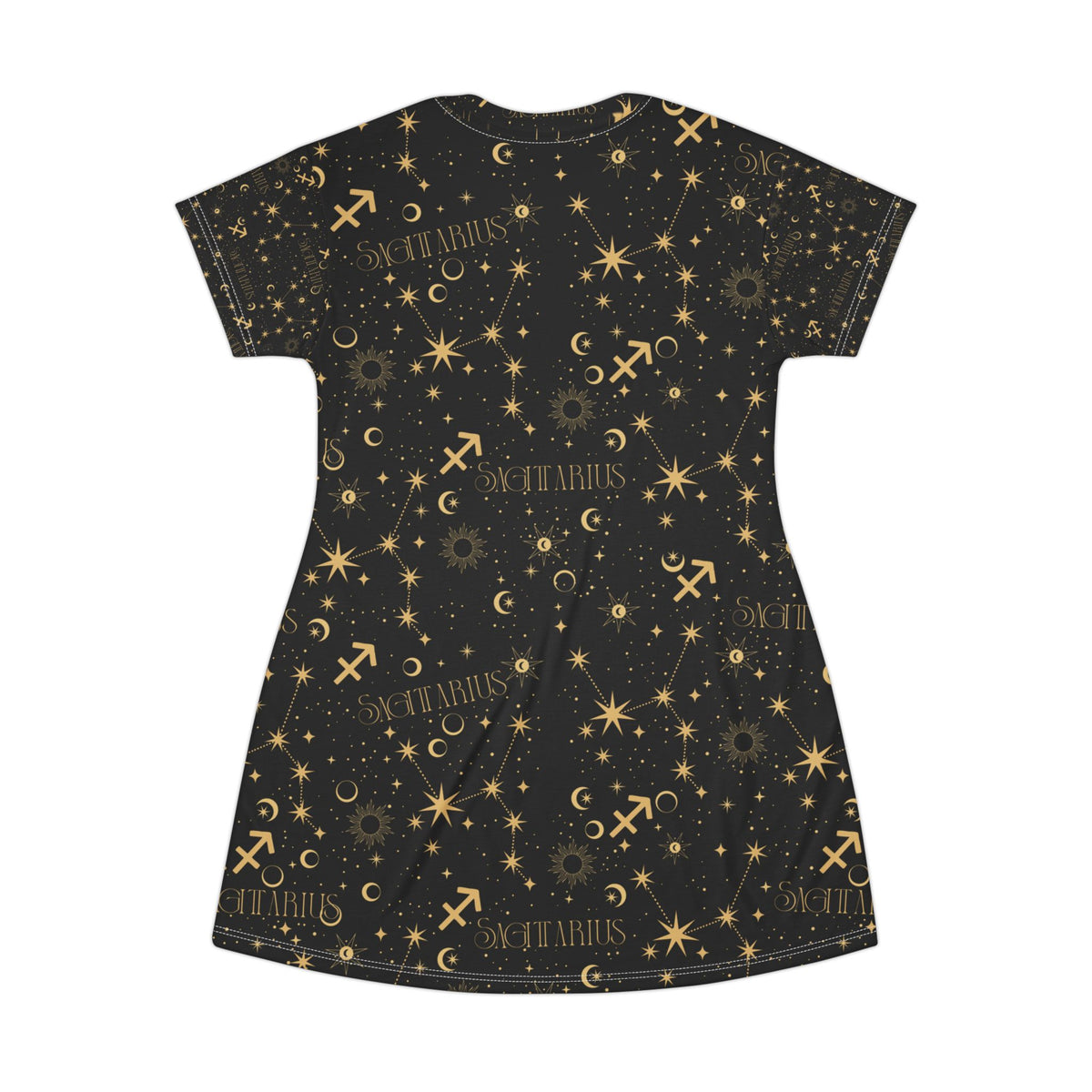 Sagittarius Constellation Zodiac T-Shirt Dress