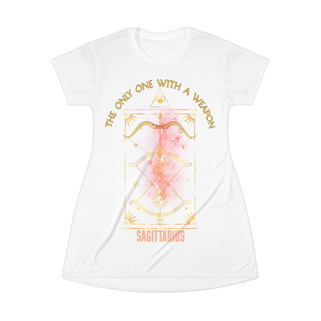 Sagittarius Zodiac T-Shirt Dress