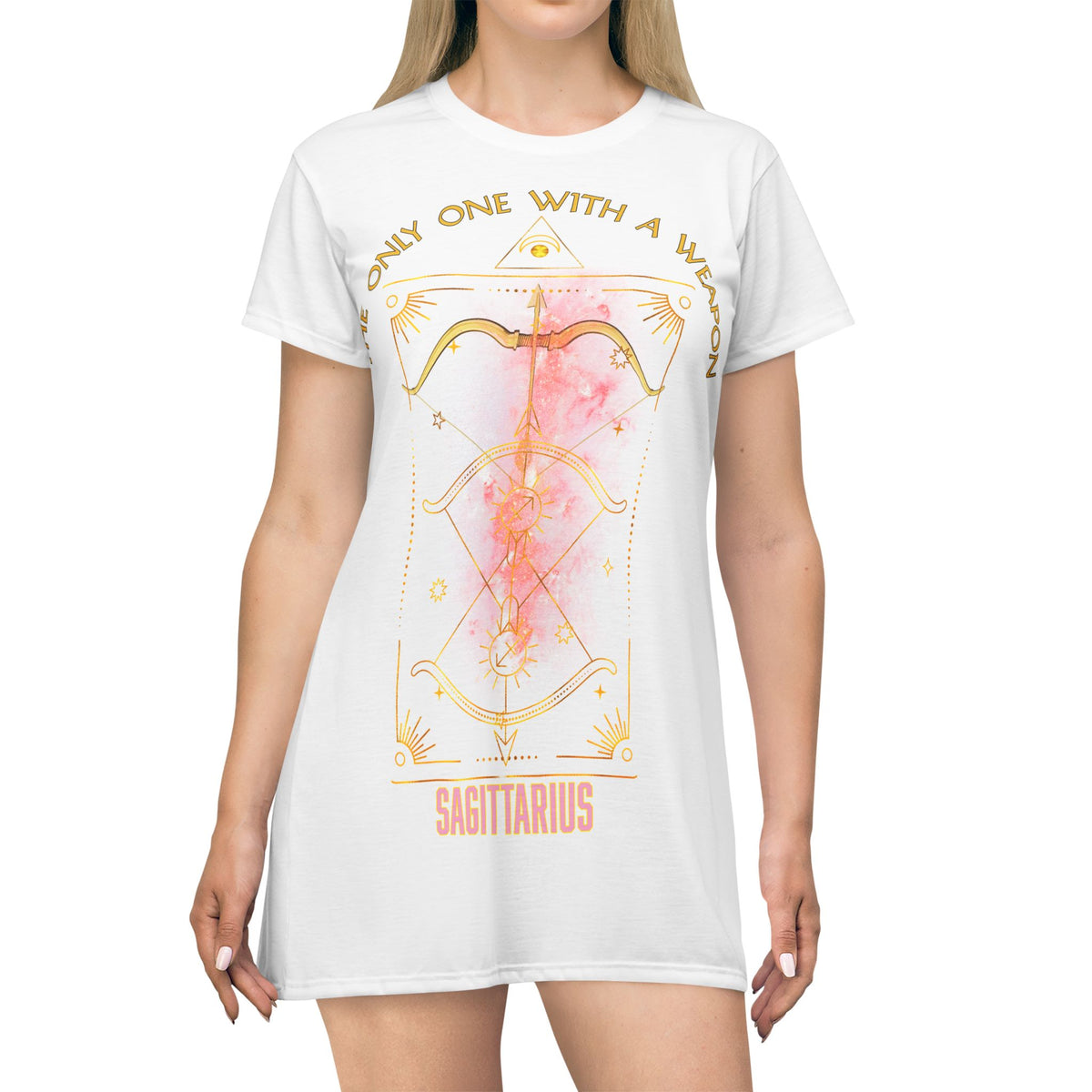 Sagittarius Zodiac T-Shirt Dress