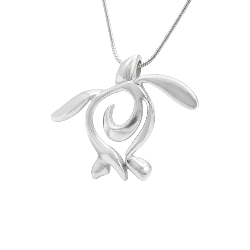Sea Turtle Silver Necklace