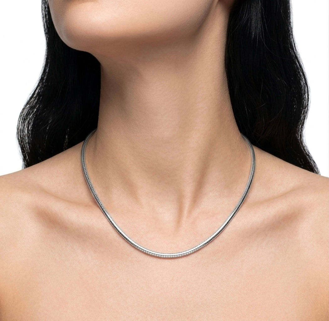 Silver Omega Chain 1.2mm