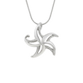 Starfish Silver Pendant Necklace