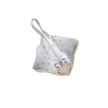 Sterling Silver stingray pendant necklace on a white background
