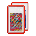 TAG graded Pokémon TCG card in red protective case, with the front card showing Cosmic Eclipse 212 Tag Team Ultra Rare card graded 10 and and a partial view of the Rear of card.