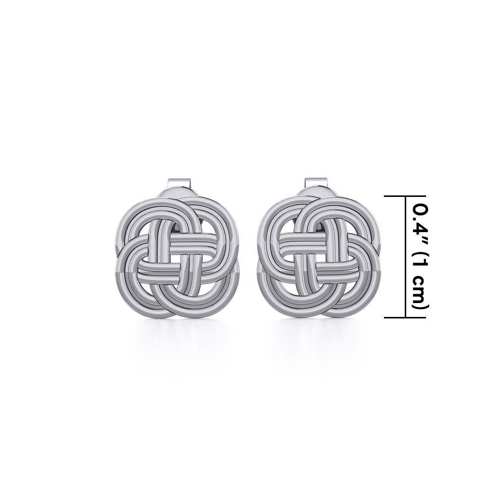 Celtic Knotwork Sterling Silver Earrings