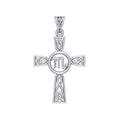Celtic Cross Scorpio Astrology Zodiac Sign Silver Pendant