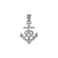 Celtic Heart With Anchor Silver Pendant