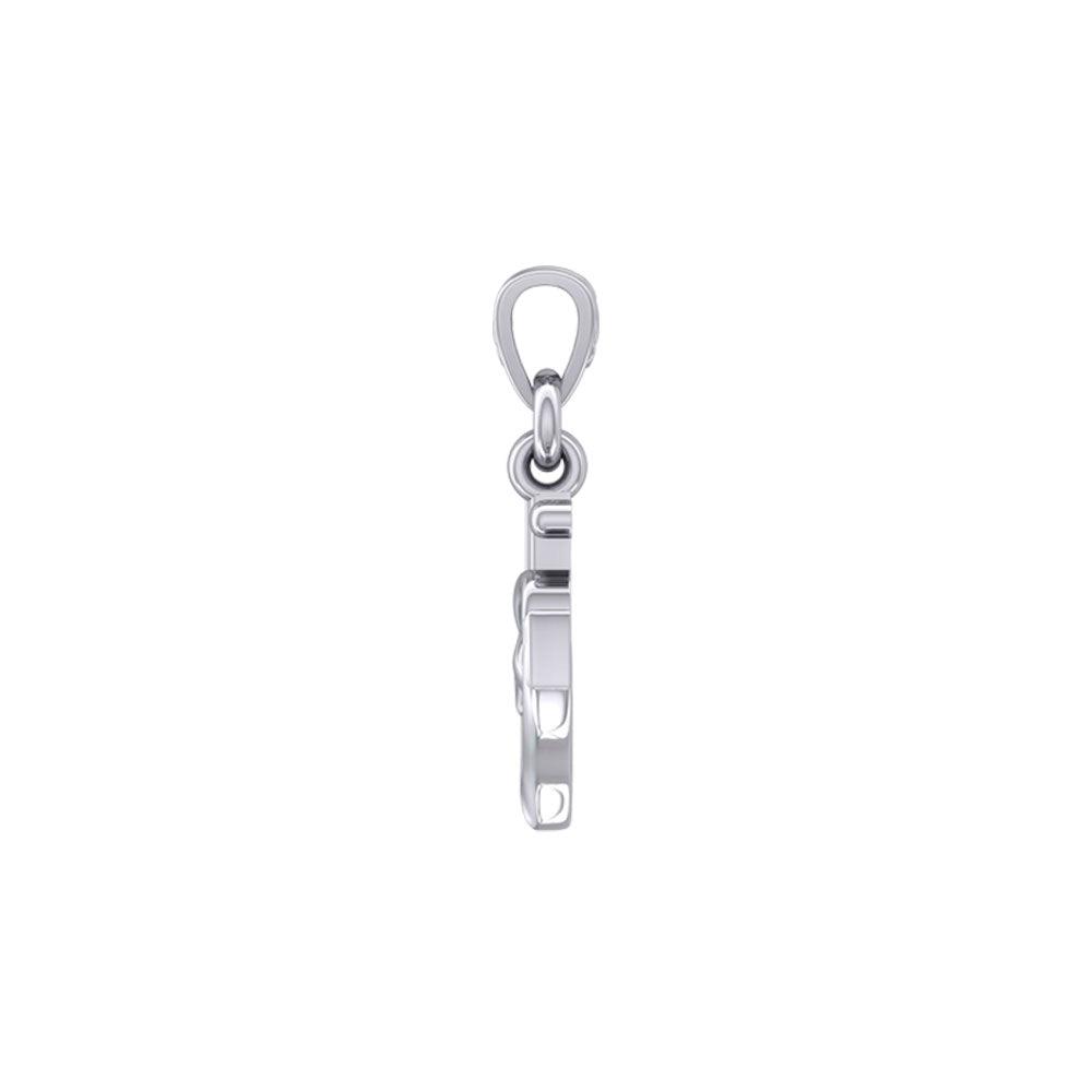 Celtic Heart With Anchor Silver Pendant