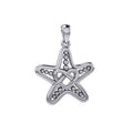Starfish with Celtic Heart Silver Pendant