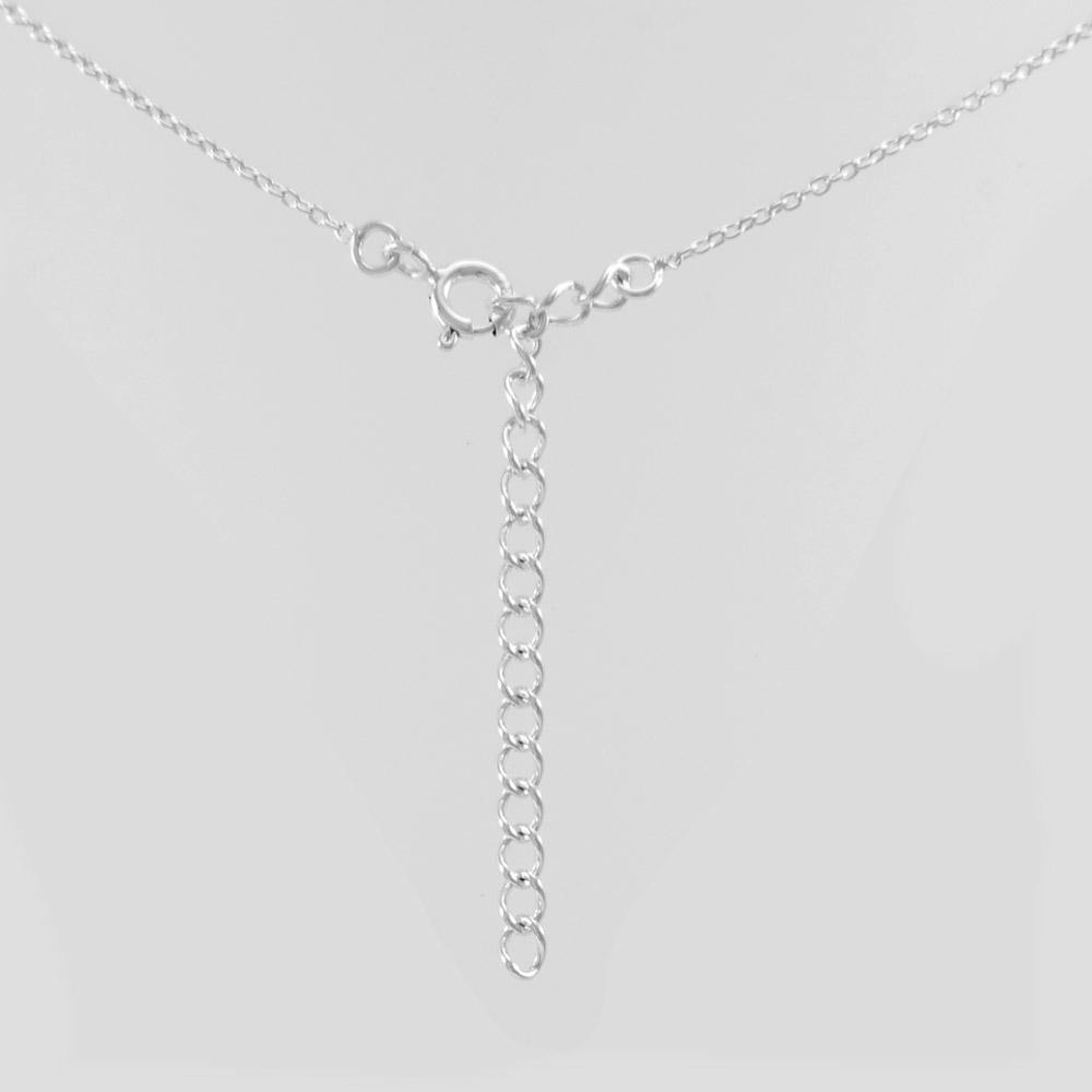 Silver Hollow Celtic Cross Pendant and Chain Set