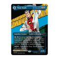 A single Magic Gathering Marvel Super Heroes collectible trading card featuring Tony Stark in comic style artwork with the card name