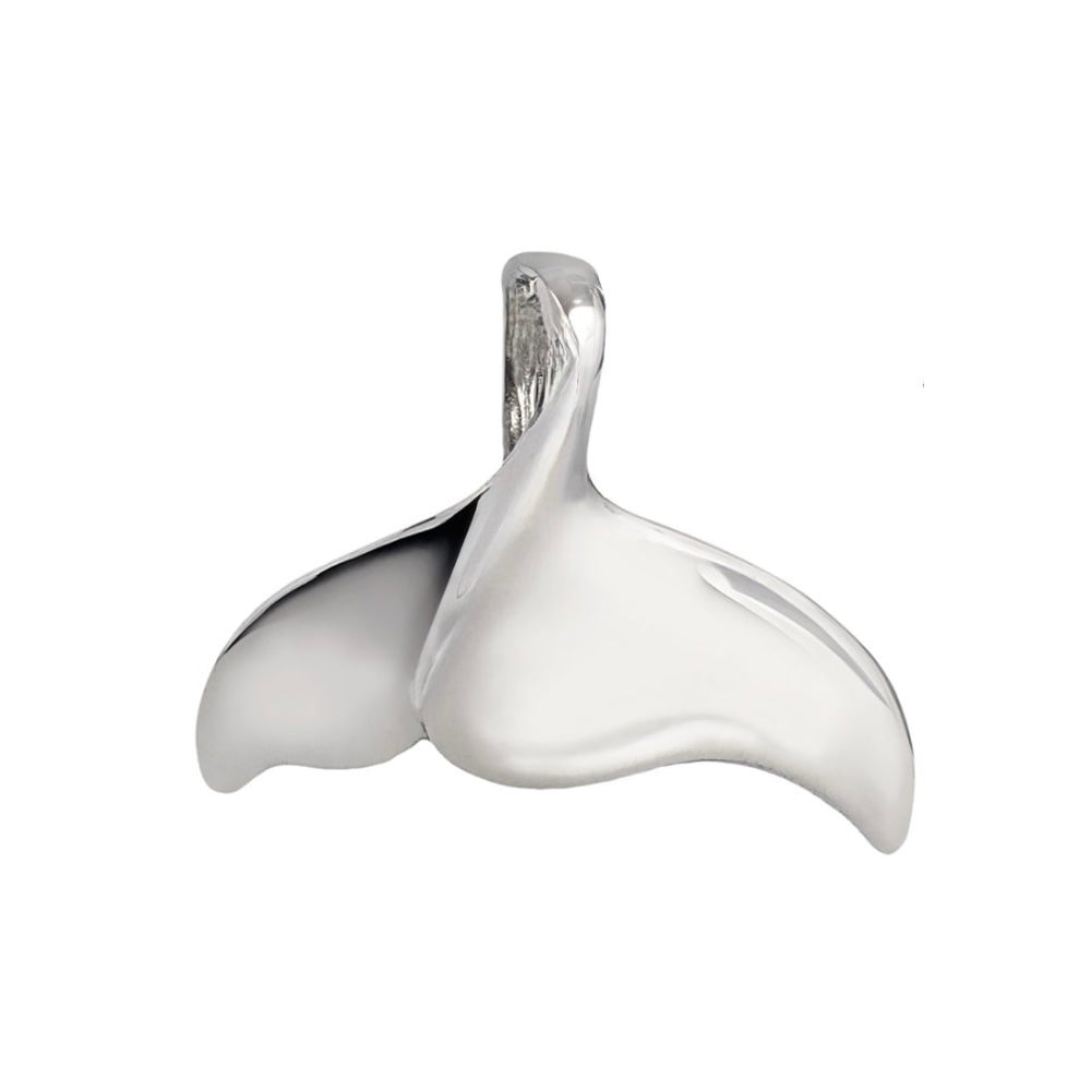 Whale Tail Fluke Silver Pendant