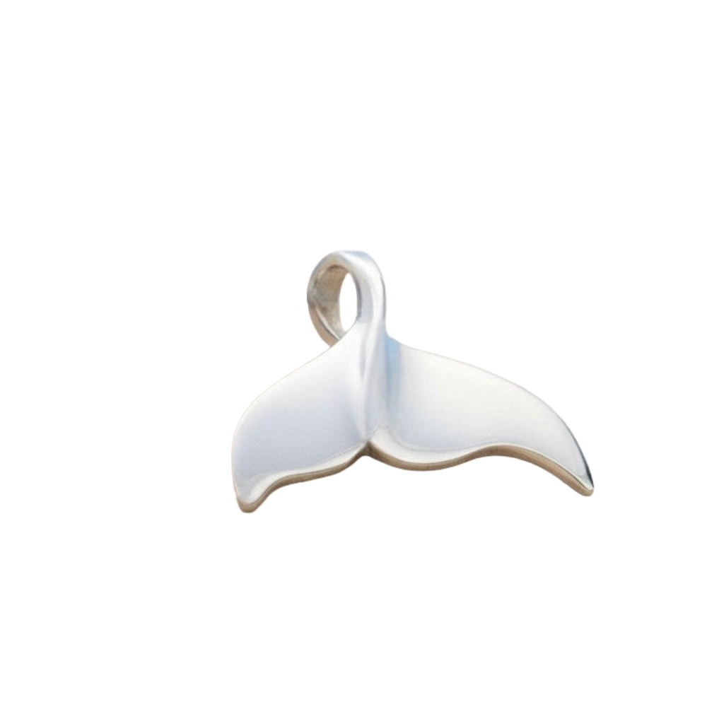 Whale Tail Fluke Silver Pendant