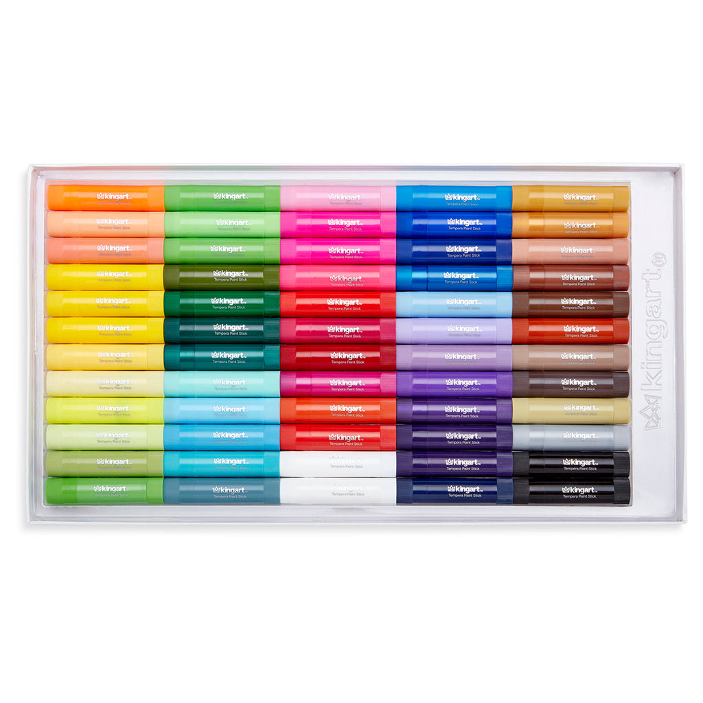 Kingart 60 Colors Tempera Paint Sticks