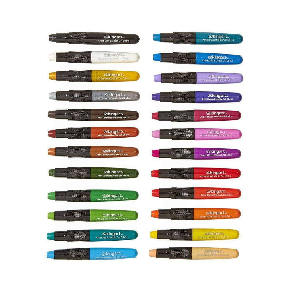 Mixed Media Gel Stick Crayons 24 Colors