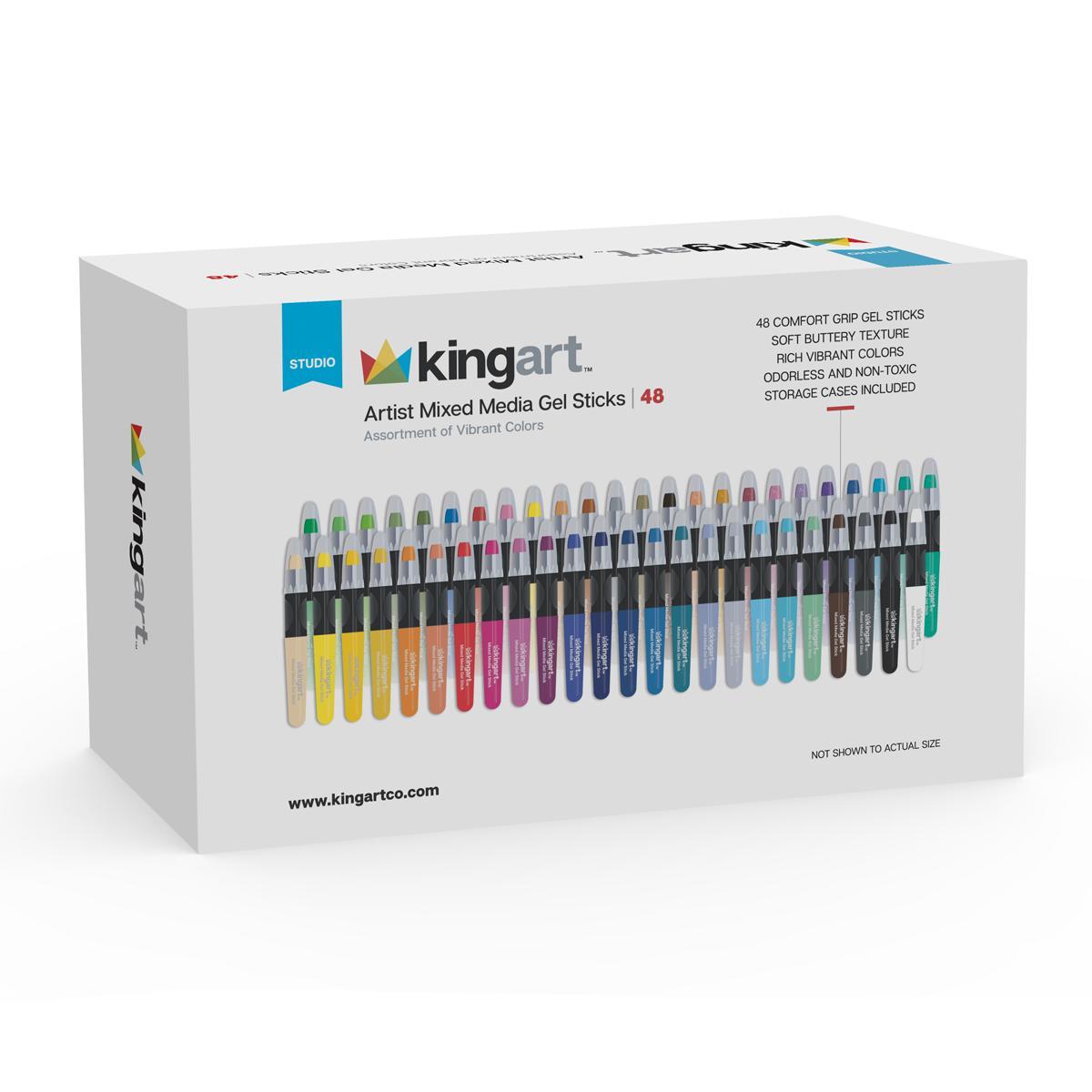Mixed Media Gel Stick Crayons 48 Colors