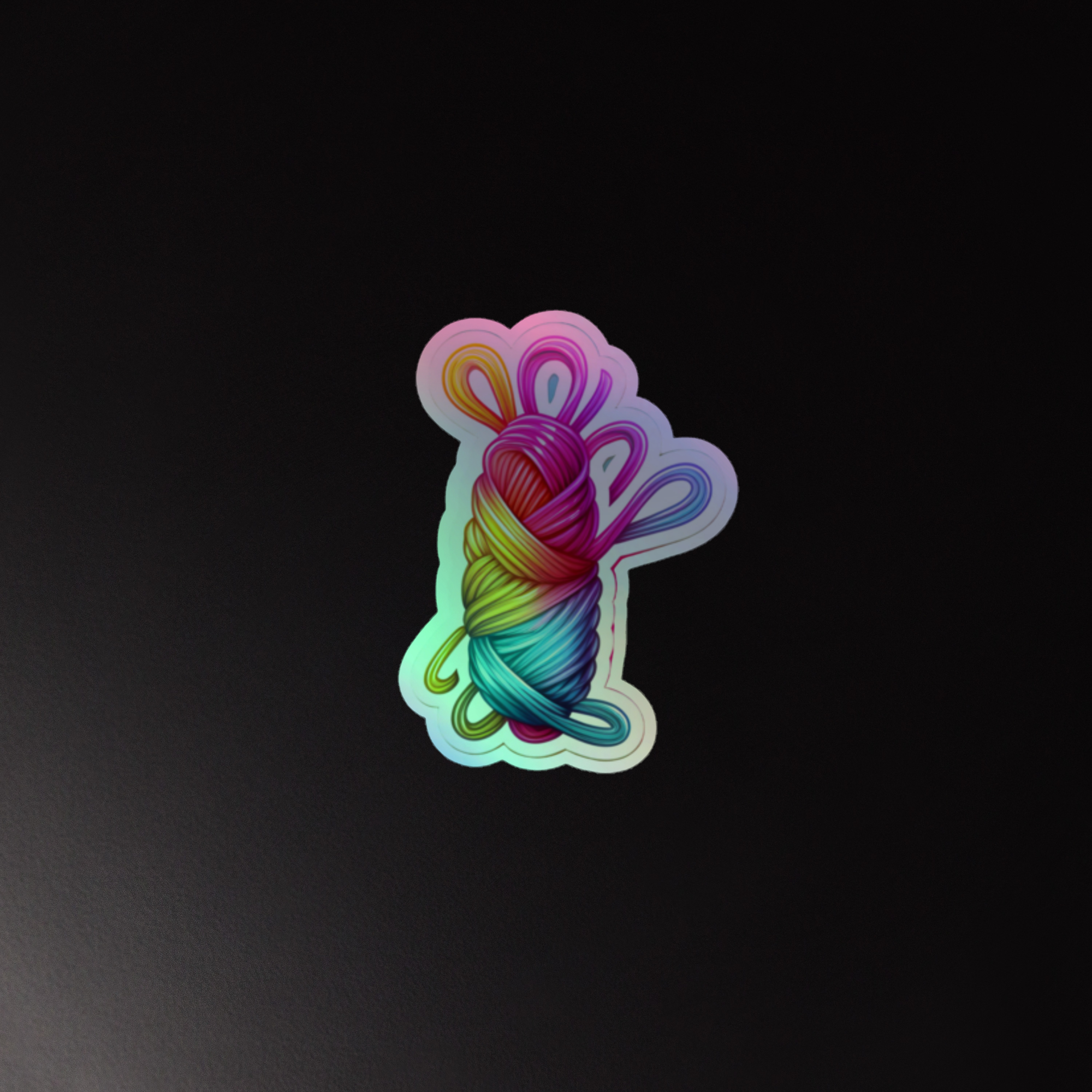 Mr. String Holographic Kiss Cut Sticker