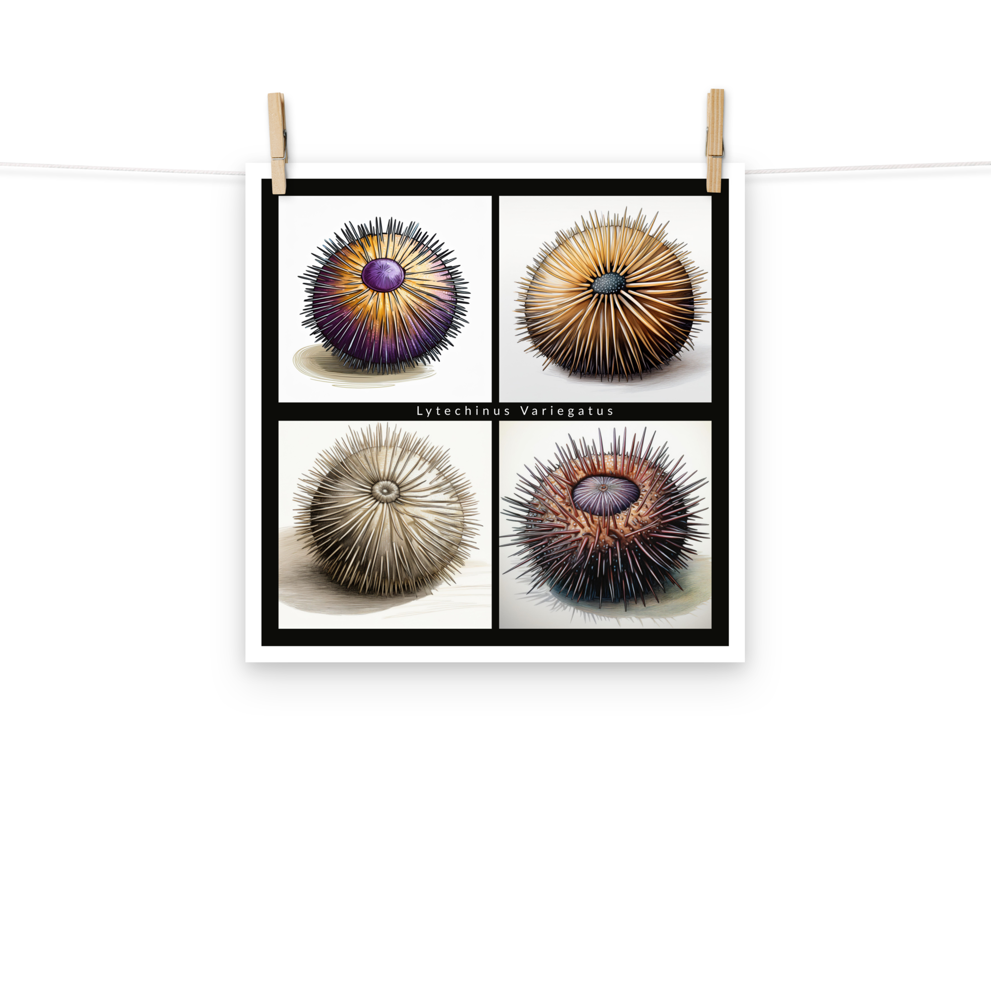 Echinoderm “Urchin Medley” Salad Poster Semi-Matte Poster Paper