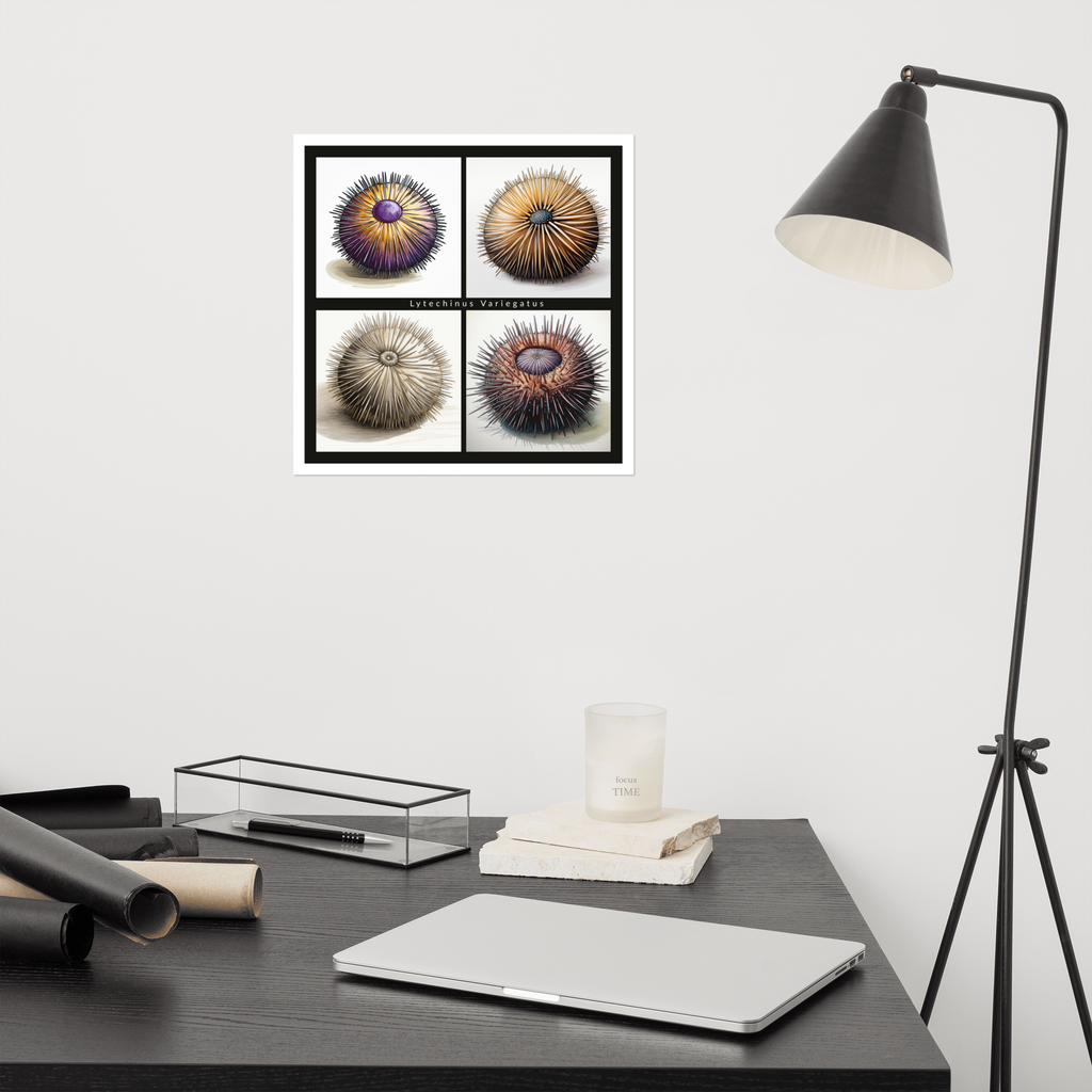 Echinoderm “Urchin Medley” Salad Poster Semi-Matte Poster Paper
