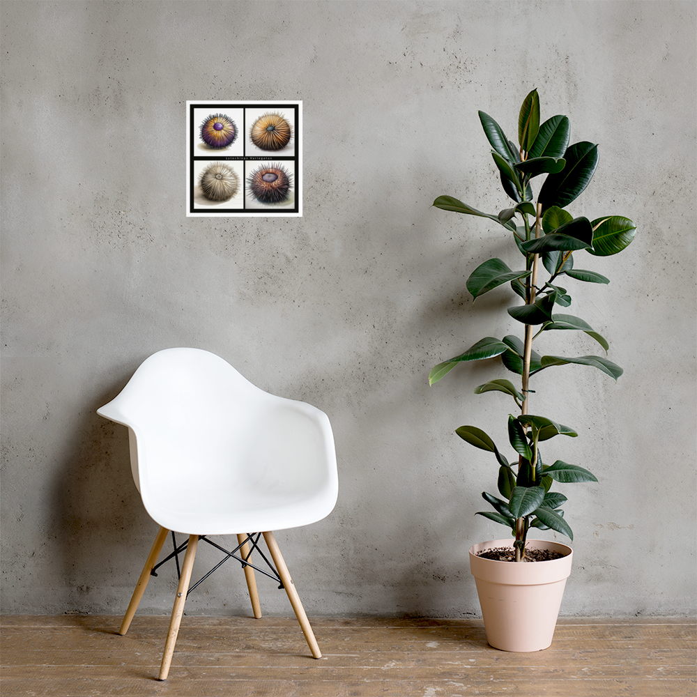 Echinoderm “Urchin Medley” Salad Poster Semi-Matte Poster Paper
