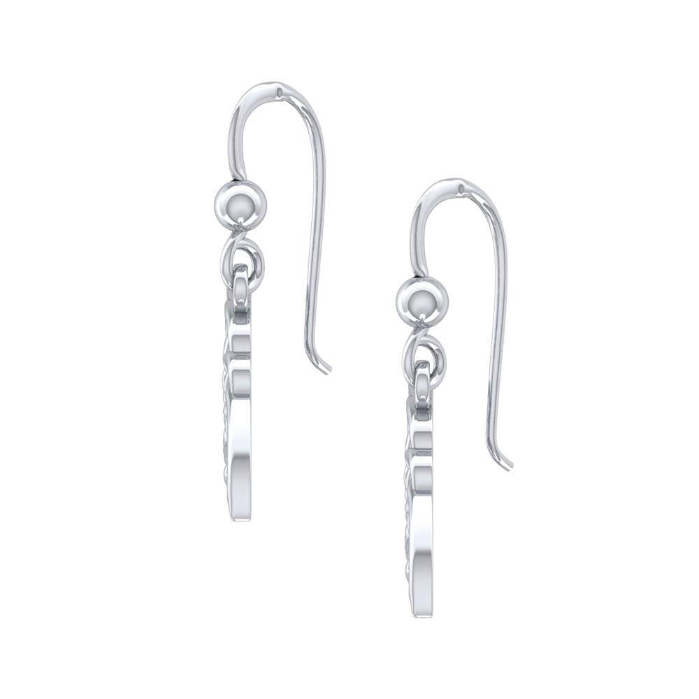 Shark Fin Sterling Silver Earrings
