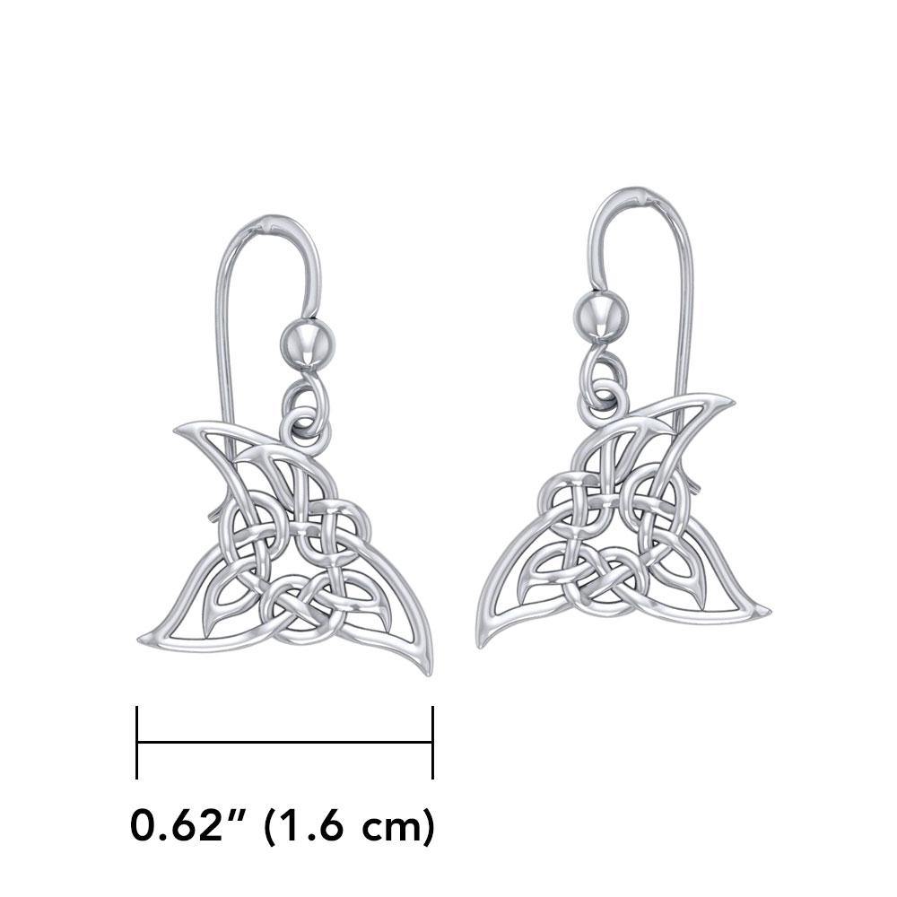Shark Fin Sterling Silver Earrings